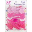 Joy Hair Barrettes 10Ct Asst Pink For Discount