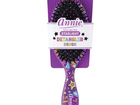 Annie Detangling Round Paddle Brush Purple Starlight For Cheap