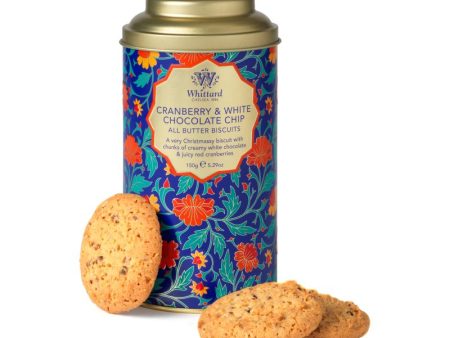 Cranberry & White Chocolate Chip All Butter Biscuits Whittard Online now