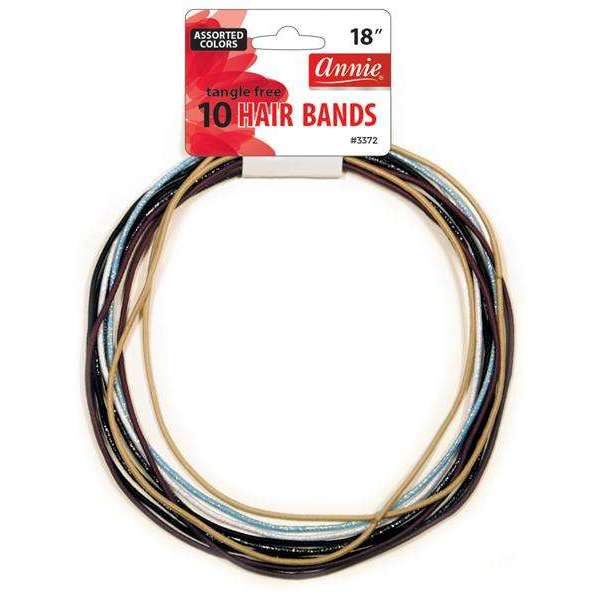 Annie No Tangle Hair Band 18  10Ct Asst Color Supply