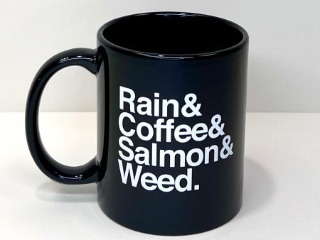 Rain & Coffee & Salmon & Weed ~ Mug Online