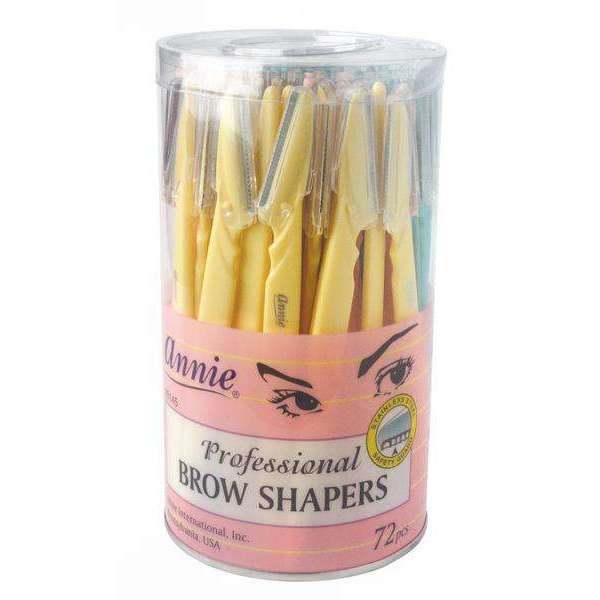 Annie Eyebrow Shaper Display 72Ct Asst Color Supply