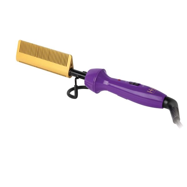 Hot & Hotter Electric Ceramic Pressing Hot Comb Double Teeth Hot on Sale