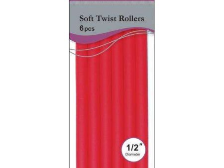 Annie Soft Twist Rollers 1 2  Red (6pcs) Fashion