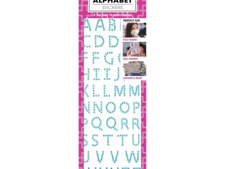 Almine Mask Sticker w Alphabet, Assorted Cheap