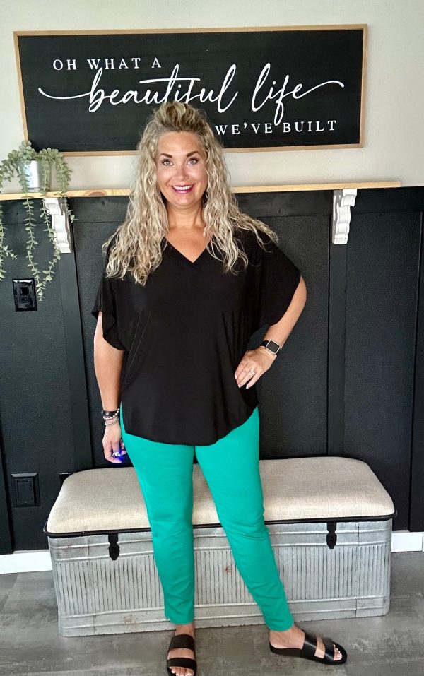 Magic Skinny Pants-Green Fashion