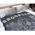 Maptote Brooklyn Knit Throw Blanket in Heather Navy Online Hot Sale