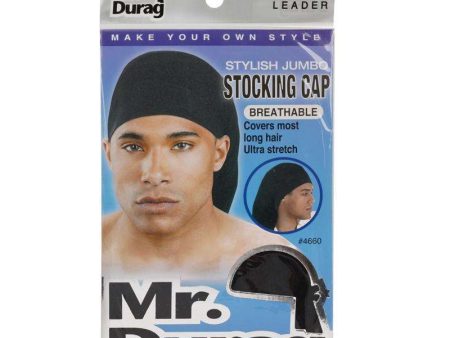 Mr. Durag Stylish Jumbo Stocking Cap Xl Black Sale