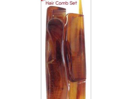 Annie Family Comb Set 6Ct Tortoise Online Hot Sale