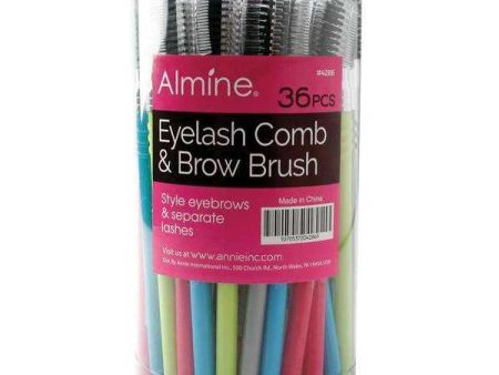 Almine Eyelash Comb and Brow Brush 36ct For Cheap