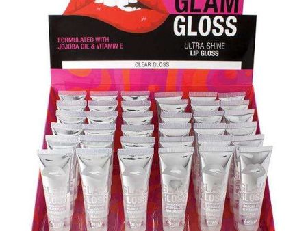 Annie Glam Gloss Lipgloss Display 0.5fl oz 15ml 36ct Clear For Sale