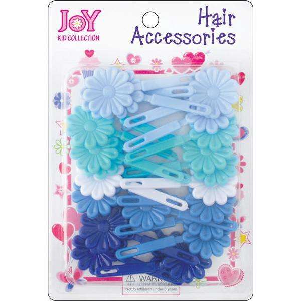 Joy Hair Barrettes 10Ct Asst Blue Sale