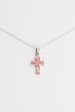 Mini Kid Crystal Cross Pendant Necklace Supply