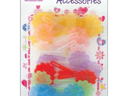 Joy Hair Barrettes 10Ct Rainbow Clear Colors For Cheap