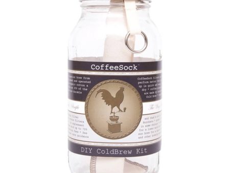 CoffeeSock DIY Cold Brew Kit with Reusable Organic Cotton Filter For Discount