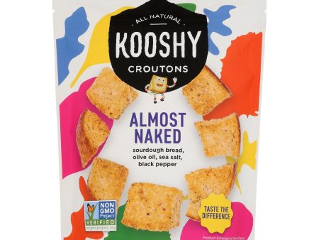 Kooshy Croutons - Almost Naked Croutons - Case Of 6-5 Ounces Supply