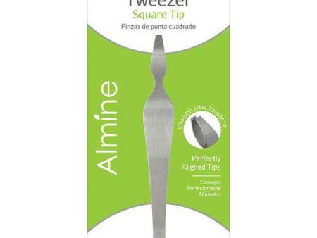 Almine Stainless Steel Square Tip Tweezers Discount