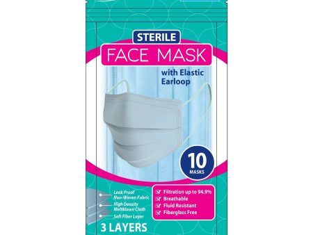 Annie Sterile Face Mask One Size 10ct Resealable Bag Sale