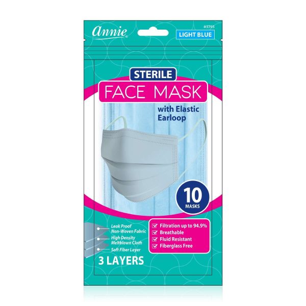 Annie Sterile Face Mask One Size 10ct Resealable Bag Sale