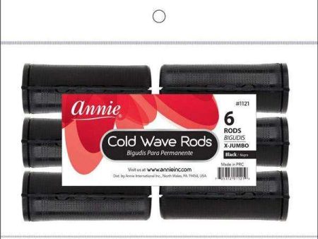 Annie Cold Wave Rods X-Jumbo 6Ct Black on Sale