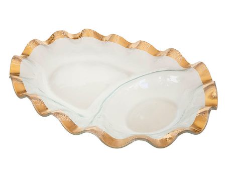 Ruffle Oval Chip & Dip Hot on Sale