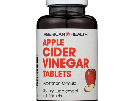 American Health - Apple Cider Vinegar - 300 Mg - 200 Tablets Online Hot Sale