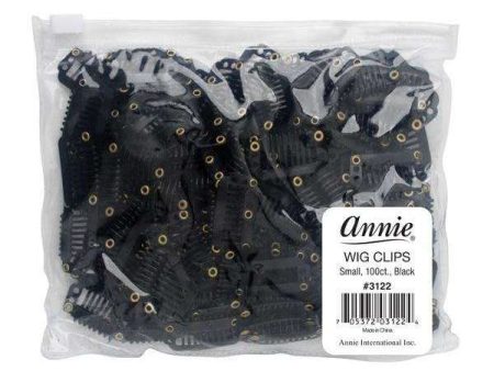 Annie Wig Clips S 100Ct Black Bulk Supply