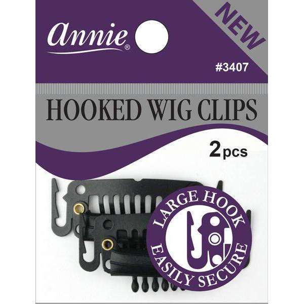 Annie Wig Clips Long Hooked 2Ct Discount