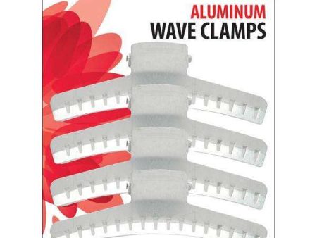 Annie Aluminum Wave Clamps 4In 4Ct For Discount