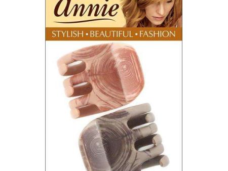 Annie Claw Clip 3.5cm 2ct Brown Online