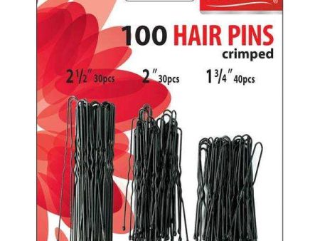 Annie Hair Pins 2 1 2  And 2  & 1 3 4  100Ct Black Discount