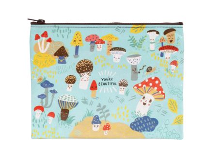 Cute Lil Mushrooms  You re Beautiful  Zipper Pouch Cheap