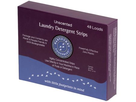 Concentrated Unscented Laundry Detergent Strips (Pack of 48) Fashion