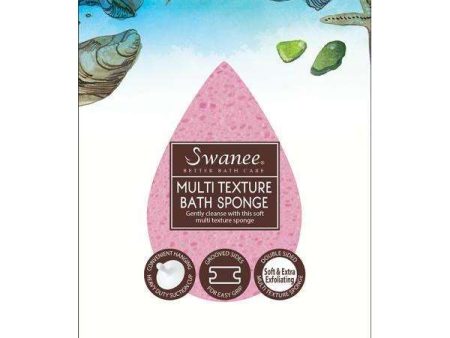 Swanee Tear Drop Multi Texture Bath Sponge with Suction Cup Discount