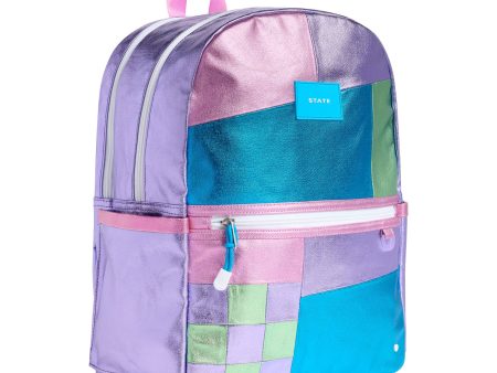 STATE Bags Kane Kids Double Pocket Backpack in Patchwork on Sale