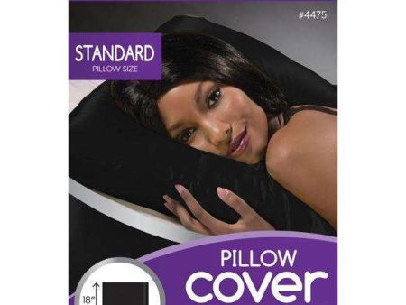 Ms. Remi Satin Pillow Cover Black Fashion