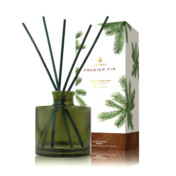 Thymes Frasier Fir Petite Green Reed Diffuser For Sale