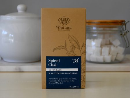 Spiced Chai Black Tea- 50 Teabags 125g Whittard- Best By: 3 2020 Hot on Sale