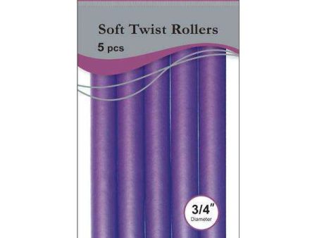 Annie Soft Twist Rollers 3 4  Purple (5pcs) on Sale