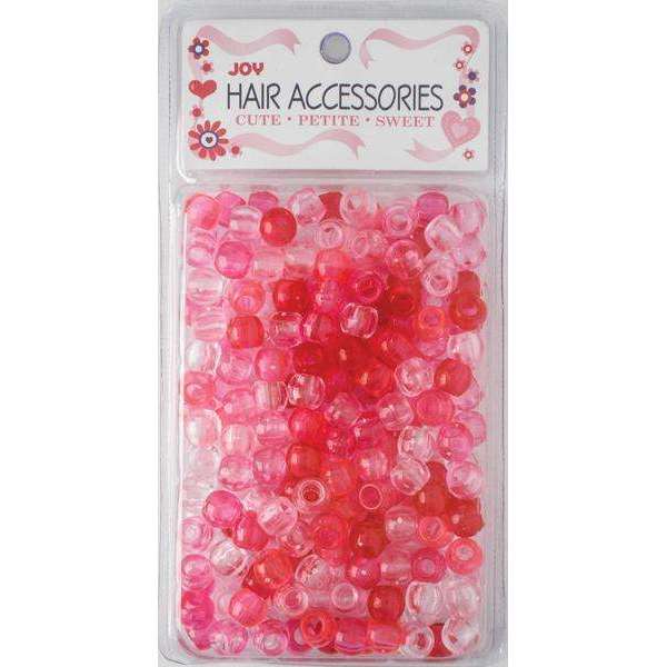 Joy Large Hair Beads 240Ct Pink & Clear Online