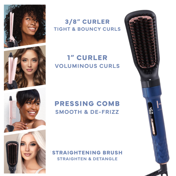 Hot & Hotter 4 in 1 Ceramic lonic Digital Interchangeable Hair Styler Supply