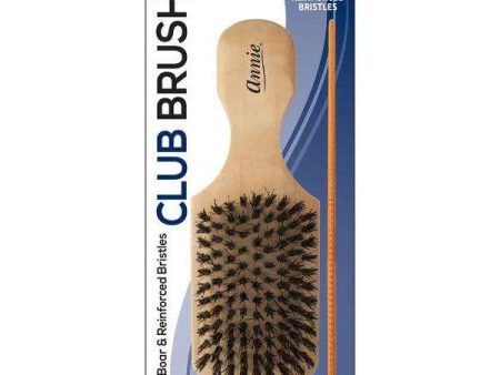 Annie Hard Wood Club Boar Bristle Brush With Comb 7In Online