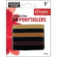 Annie No Tangle Ponytailers 5In 24ct Asst Color Thin Fashion