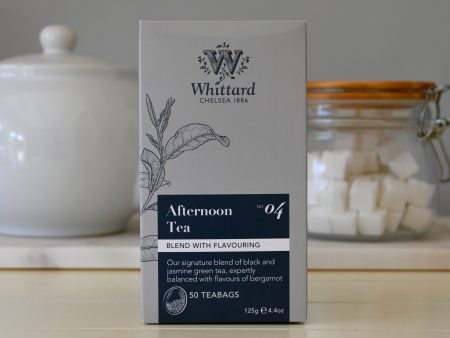 Afternoon Tea Blend- 50 Teabags 125g Whittard- Best by: 12 2020 Online