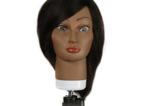 Annie Hairkins Series Mannequin Head 14 Inch-16 Inch Eunice 100% Human Hair Fashion