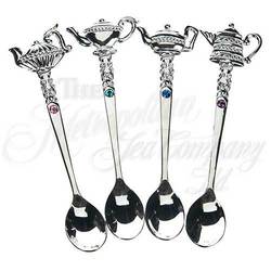 Will n  Kate Jeweled Silver Teaspoons, set of 4 For Cheap