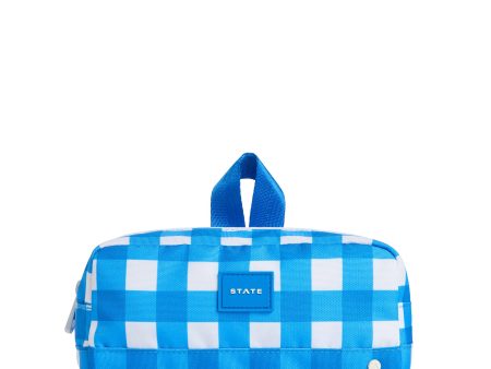 STATE Bags Clinton Pencil Case in Gingham Online Hot Sale