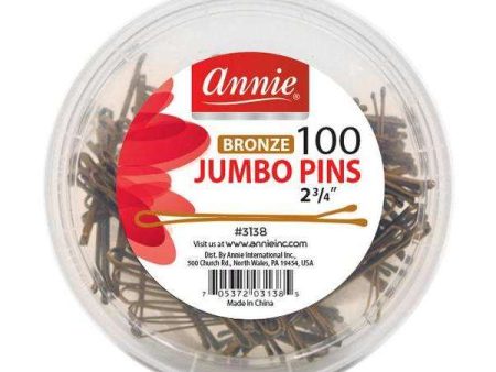 Annie Jumbo Pins 2 3 4In 100Ct Bronze For Discount