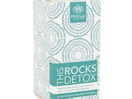 This Rocks Detox 25 Individually Wrapped Teabags Whittard - Best By: 9 2019 For Discount