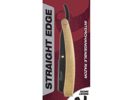 Annie Straight Edge Razor Gold with Matte Black Discount